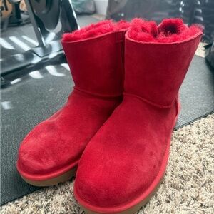 UGG boots red suede